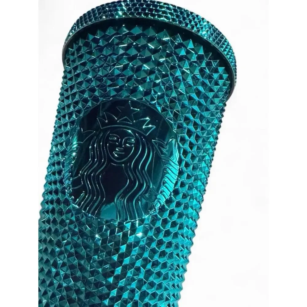 *AUTHENTIC* Starbucks Summer 2023 Blue Splash Chrome Studded Grande 16oz Tumbler